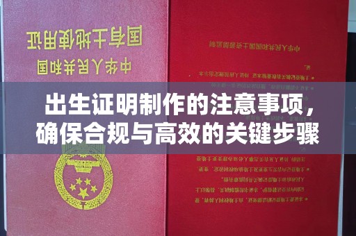 镇安出生证明制作的注意事项，确保合规与高效的关键步骤