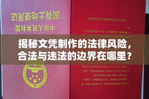 镇安揭秘文凭制作的法律风险，合法与违法的边界在哪里？