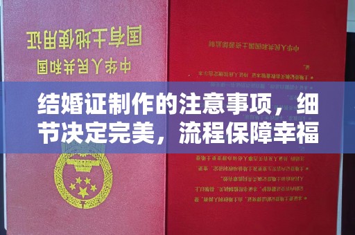 镇安结婚证制作的注意事项，细节决定完美，流程保障幸福