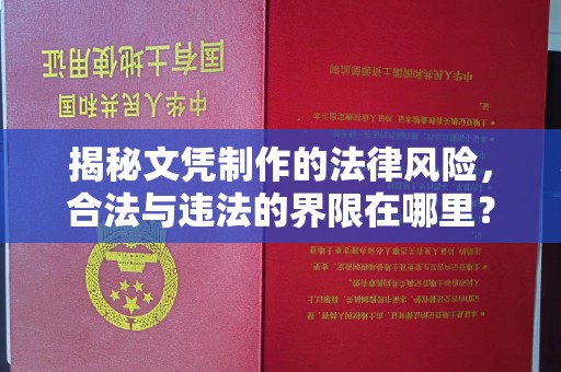 镇安揭秘文凭制作的法律风险，合法与违法的界限在哪里？