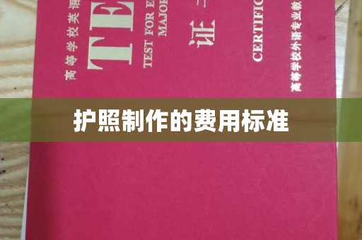 镇安护照制作的费用标准