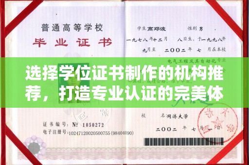 镇安选择学位证书制作的机构推荐，打造专业认证的完美体验