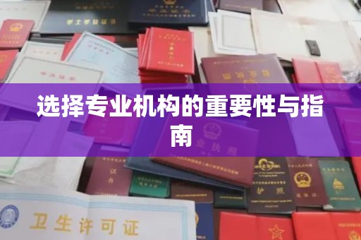 镇安选择专业机构的重要性与指南