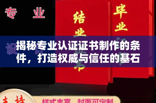 镇安揭秘专业认证证书制作的条件，打造权威与信任的基石