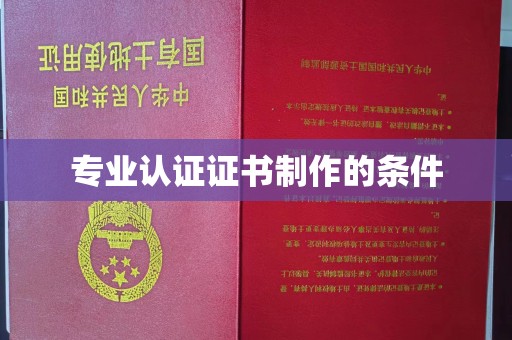 镇安专业认证证书制作的条件
